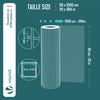 Grillage a maille soude en acier gaine PVC 13mm fil 0.8mm 0.5x10m vert - vounat.shop