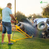 Leve tracteur Tondeuse Supporte 400 kg max Jaune - vounat.shop