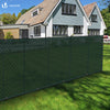 Brise vue occultant en HDPE 90g/m² 1x20m avec attaches de fixation vert - vounat.shop