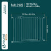 Barriere de securite a pression sans percage Largeur 103-110cm Metal blanc - vounat.shop