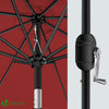 Parasol inclinable 2.70 x 2.40m avec housse de protection rouge - vounat.shop