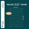 Couette 4 saisons doux 3 en 1 avec rembourrage polyester 500gsm 135x200cm blanc - vounat.shop