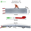 Lot de 2 Rampe de chargement pliable Charge lourde antiderapant en acier galvanise 196cm - vounat.shop