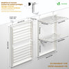 Étendoir à linge mural suspendu pliable Blanc - vounat.shop