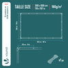 Bâche de Protection en Polyéthylène resistant et impermeable 180g/m² blanche 3x5m - vounat.shop