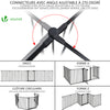 Barriere de securite Grande Version 3.6M 6 Panneaux noire - vounat.shop
