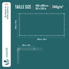Bâche de Protection en Polyéthylène resistant et impermeable 240g/m² blanche 4x8m - vounat.shop