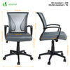 Fauteuil de Bureau Ergonomique pivotant avec dossier toile respirant Gris - vounat.shop