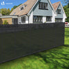 Brise vue occultant en HDPE 90g/m² 1x20m avec attaches de fixation anthracite - vounat.shop