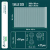 Brise vue occultant en HDPE 90g/m² 1.8x10m avec attaches de fixation anthracite - vounat.shop