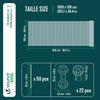 Brise vue occultant en HDPE 90g/m² 1x10m avec attaches de fixation anthracite - vounat.shop