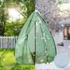 Serre de jardin hivernage dome avec bache PE 160x160x180cm Vert - vounat.shop