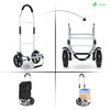 Chariot de course pliable aluminium 2 roues noir - vounat.shop