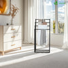 Porte serviettes sur pied autoportant 4 niveaux noir - vounat.shop