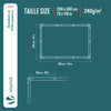 Bâche de Protection en Polyéthylène resistant et impermeable 240g/m² blanche 2x3m - vounat.shop