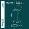 Panier a linge 1 compartiment et sac amovible auto ajustant avec couvercle 90L Anthracite - vounat.shop