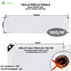 Bâche de Protection en Polyéthylène resistant et impermeable 180g/m² blanche 1.5x6m - vounat.shop