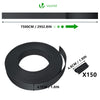 Kit de lamelles occultantes PVC brise vue 75m x 4.7cm avec 150 clips Noir - vounat.shop