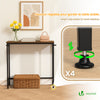 Console table style industriel en metal et MDF 75x24x75 cm Marron - vounat.shop