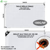 Bâche de Protection en Polyéthylène resistant et impermeable 180g/m² blanche 3x5m - vounat.shop