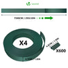 Kit de lamelles occultantes PVC brise vue 300m x 4.7cm avec 600 clips Vert - vounat.shop