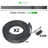 Kit de lamelles occultantes PVC brise vue 150m x 4.7cm avec 300 clips Gris - vounat.shop