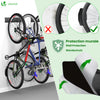 Support mural rangement pour 6 velos et 3 casques rails et crochets metal noir - vounat.shop