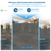 Brise vue occultant en HDPE 150g/m² 1.8x20m avec attaches de fixation gris - vounat.shop
