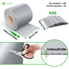 Brise vue occultant PVC 450g/m2 19cm x 70m Gris clair - vounat.shop