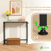 Console table style industriel en metal et MDF 75x24x75 cm Blanc - vounat.shop