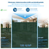 Brise vue occultant en HDPE 150g/m² 1.8x20m avec attaches de fixation vert - vounat.shop