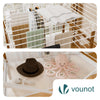 Etendoir a linge deluxe pliable grande capacite 173x94x123cm style bois blanc - vounat.shop