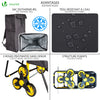 Chariot de courses pliable avec siege Jaune - vounat.shop