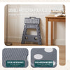Tabouret pliant antiderapant 39x32x40 cm plastique gris - vounat.shop