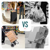 Chariot de courses 2 roues pliable 59L noir - vounat.shop