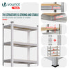 Etagères de rangement charge lourde robuste à 5 niveaux 70x30x150cm - vounat.shop