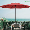 Parasol inclinable 2.70 x 2.40m avec housse de protection rouge - vounat.shop