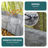 Bâche de Protection en Polyéthylène resistant et impermeable 240g/m² gris et noir 4x8m - vounat.shop