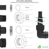 Pompe evacuation 3 en 1 pour eaux chargees 13500L/H profondeur 7m vert - vounat.shop