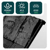 Lot de 175 pcs Bordure de jardin imitation pierre facile a installer 26.7m noir - vounat.shop