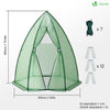 Serre de jardin hivernage dome avec bache PE 160x160x180cm Vert - vounat.shop