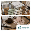 Etendoir a linge deluxe pliable grande capacite 173x94x123cm style bois noir - vounat.shop