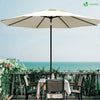 Parasol inclinable 2.70 x 2.40m avec housse de protection beige - vounat.shop