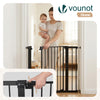 Barriere de securite a pression sans percage Largeur 88-96cm Metal noir - vounat.shop