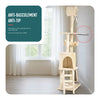 Arbre a chat 155cm multi niveaux Griffoir et niche Beige - vounat.shop