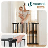 Barriere de securite a pression sans percage Largeur 103-110cm Metal noir - vounat.shop
