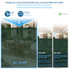 Brise vue occultant en HDPE 230g/m² 1.8x20m avec attaches de fixation vert - vounat.shop