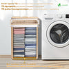 Panier a linge en bambou rectangulaire avec couvercle 72L - vounat.shop