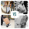 Chariot de courses 2 roues pliable 59L gris - vounat.shop