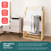 Porte serviettes sur pied en bambou 3 niveaux - vounat.shop